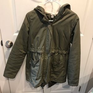 Motherhood Maternity green coat